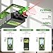 Huepar 3-in-1 Laser Measuring Tool, 400Ft Laser Measure & 33Ft Green Cross Line Laser Level & 6.5Ft Tape Measure, Rechargeable, Voice Broadcast, Multi-Mode, Rugged for Construction &Home Use, SW-T120