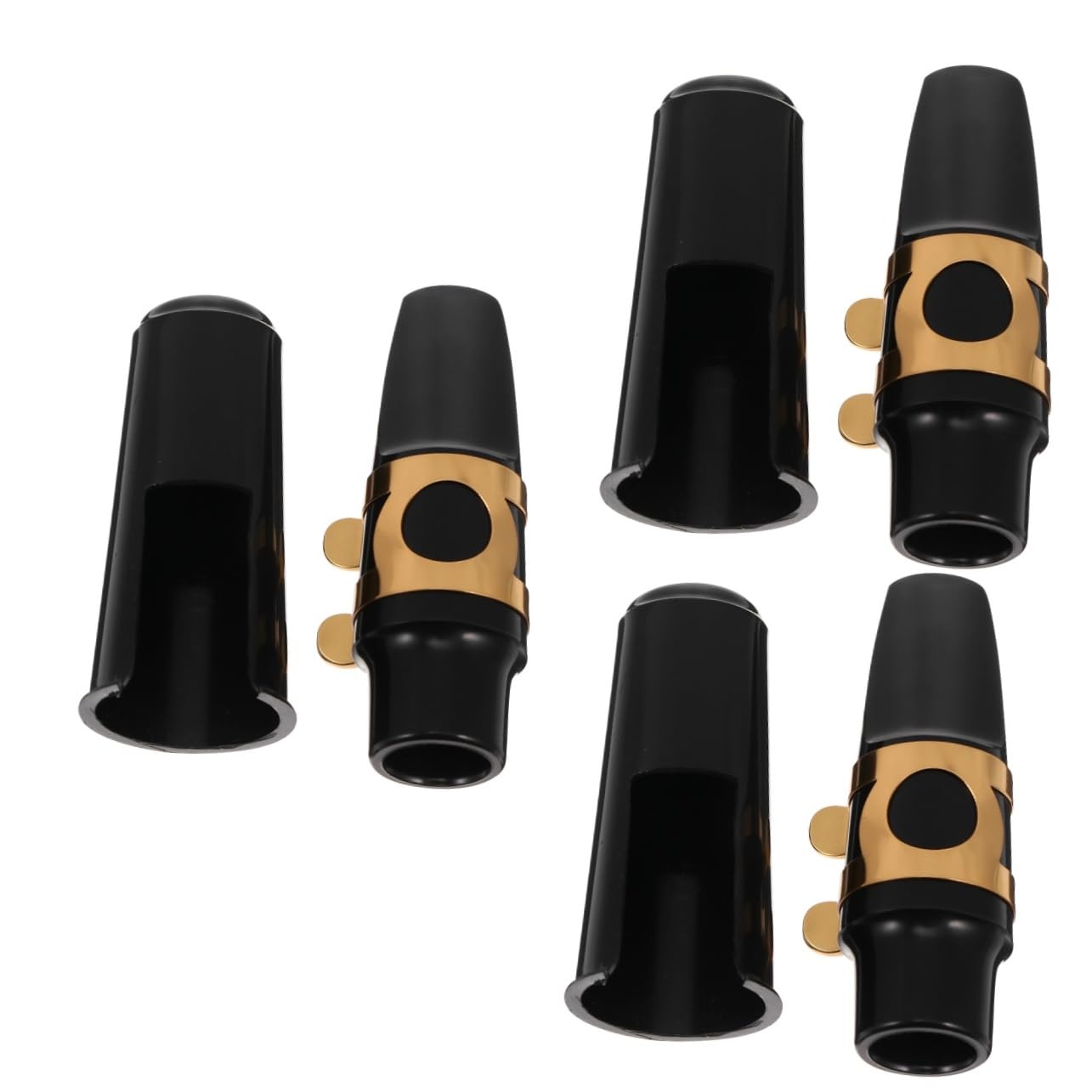 ibasenice 3sätze Alto Saxophon Zubehör Professionelles Mundstück Mit Metallklammer Reeds Und Schutzkappe Für Anfänger Und Fortgeschrittene Für Musikinstrumente Und Saxophonspieler