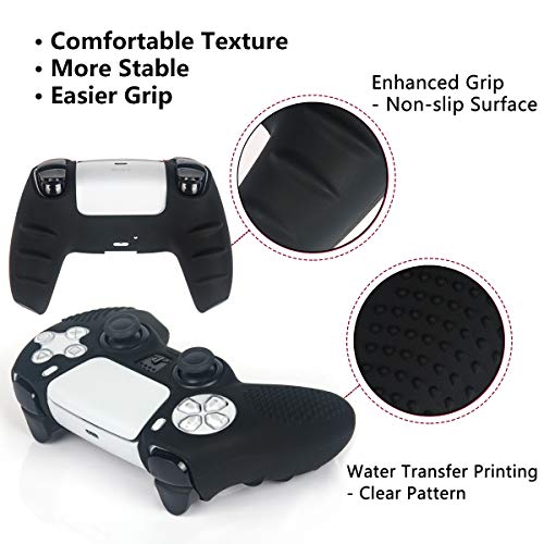 Ps5 Controller Silicone Skins - Anti-Slip Thumb Grip Protector Skin Case Set For Playstation5, Ps5 Digital Edition - 2 Pack Ps5 Controller Covers- 8 X Ps5 Thumb Grips #TOP1
