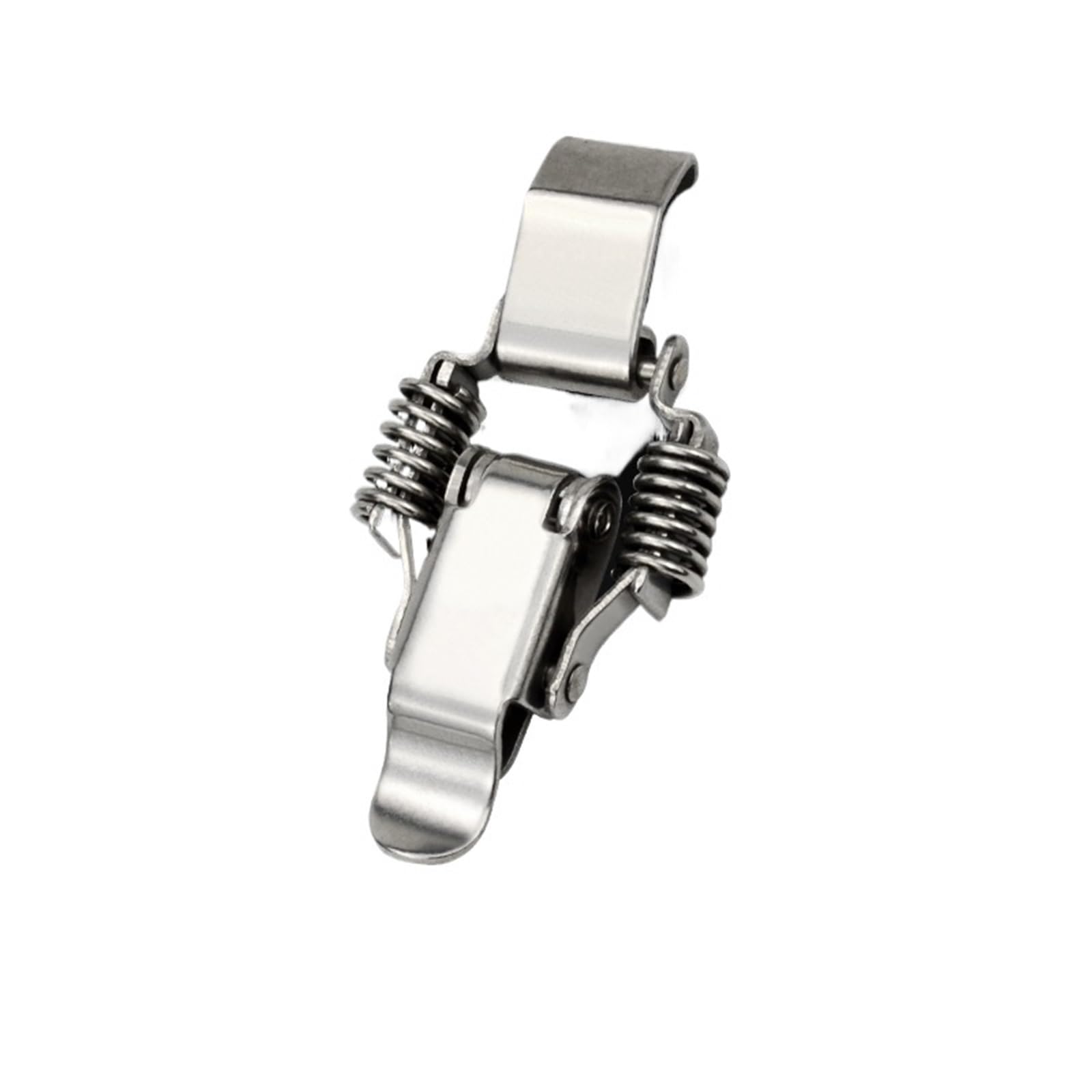 Boucles à crochet double ressort acier inox 304 pour fermeture boîte et coffre fer