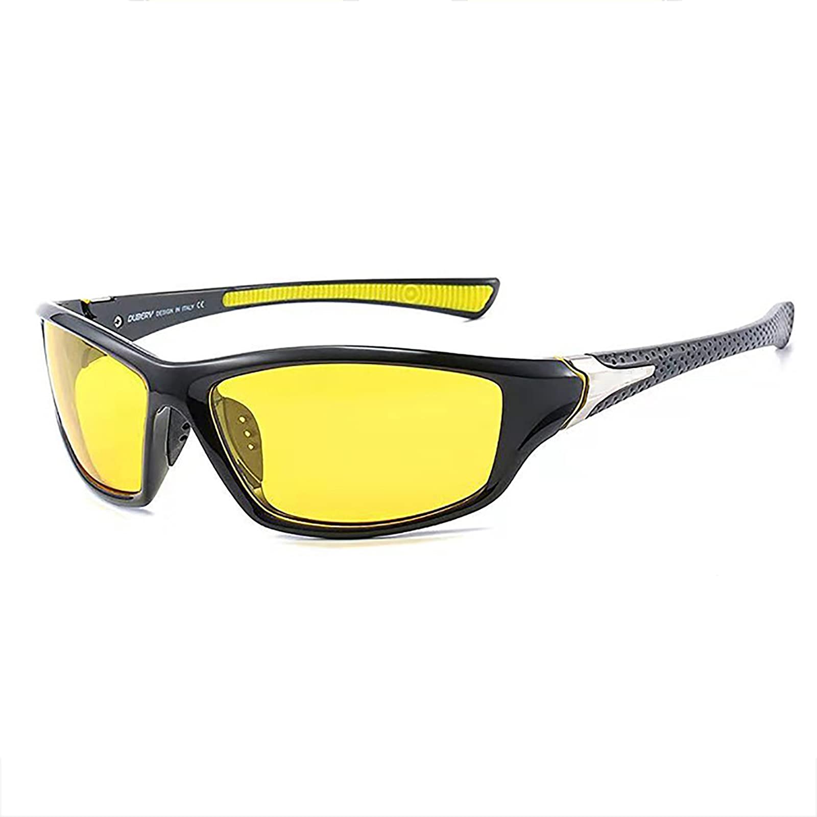 Newces Men's Snow And Wo Polarized Night Vision Driving Sunglasses Outdoor Riding Glasses Uv400 Protection (Color : )
