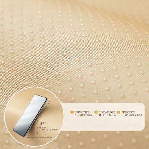 Couverture Canapé Chenille Antidérapante Lavable à Chevrons Plaid - 8