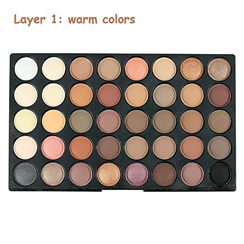 Veronni 120 Vivid Colors Mini Eyeshadow Palette Matte And Shimmer - Professional 3 Layers Bright And Warm Colorful Eye Shadow Palette Makeup Set (120 Colors) #TOP4