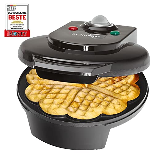 Waffeleisen Waffelautomat Durchmesser ca. 18 cm Waffel-Backautomat Herzform Waffeln (kraftvolle 1200 Watt… – Bild 3