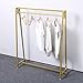 MBQQ Moden Metal Clothes Rack with Clothing Hanging Rack Organizer for Laundry Drying Rack Display Racks Garment Racks,Gold