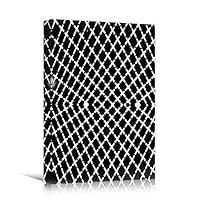 Canvas Wall Art Mirror Patterns Abstract Colorful Geometric Hallway Minimalist Mixed Media Multicolor Patterns - 12x18 inches