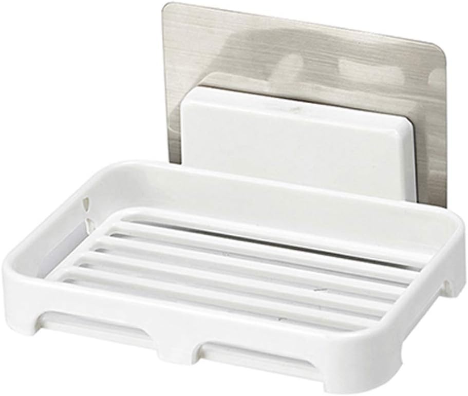 Kurelle No Drilling, No Screws, Family Soap Holder for Kids, Self Adhesive Wall Mount, Bathroom Storage Organiser, Children’s Soap holder for Shower