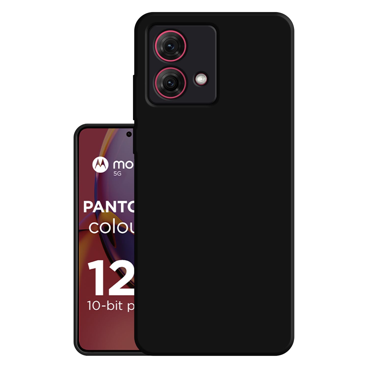Hello Zone Exclusive Matte Finish Soft Back Case Cover for Motorola Moto G84 5G - Black (B0CJRG3YTM) Amazon Price History, Amazon Price Tracker