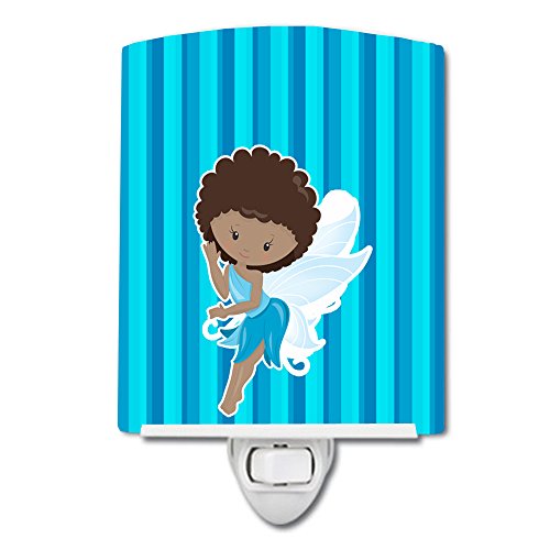 Lámpara de Mesa de Noche Cerámica Fairy Blue Stripes miniatura 1