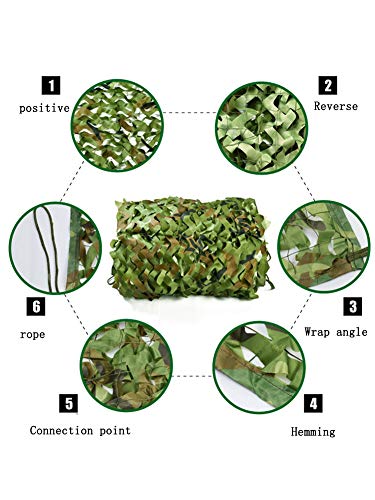 Malla de camuflaje de jungla para observación de aves y camping rural 2