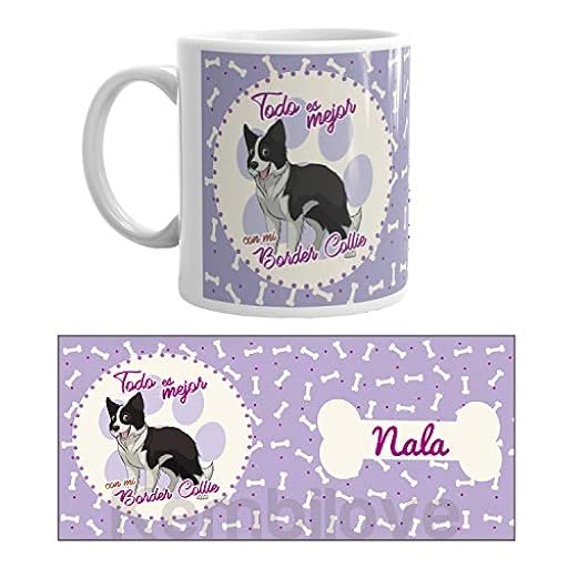 Kembilove Taza de Café de Perro Bordie Collie Personalizada con Foto – Taza de Desayuno Razas de Perro – Taza de Café y Té Mascota – Taza de Cerámica Impresa – Tazas de Perro Bordie Collie | Ya disponible en tu tienda friki favorita! En mundofriki.es!