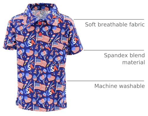 Image of Unique Baby Short Sleeve Collared Boys Polo Shirt, Toddler Kids Polo Shirts