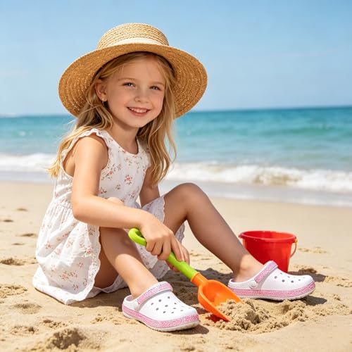Image of Girls' Clogs Garden Shoes Slip-on Water Sandals Lightweight Breathable EVA Slippers for Beach Pool Outdoor Play