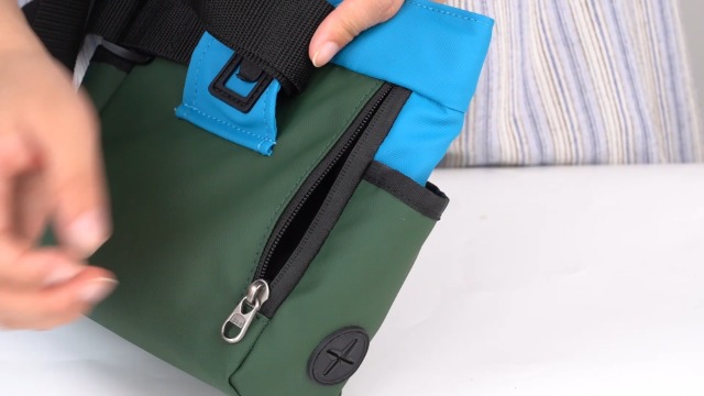 LIOPARD Dog Treat Pouch, Training Bag for Pet Walking, Pet Treat Bag with Silicone Liner, Magnetic Closure with Clicker and Belt Clip, 4-Cup Dog Treats Pouch for Outdoor Training (blue) - image 7