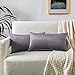 Lot de 2 Housse de Coussin Velours 30x50 cm, Taie d'oreiller Rectangulaire Doux et Moderne pour Salon Scandinave Canapé Gris Clair