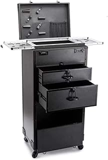 WANGXNCase Friseurkoffer Trolley 4 Rollen,Trolley Kosmetikkoffer Mit Großer Kapazität Auf Rädern, Make-up-Werkzeugkasten F...
