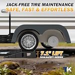 16000lb Car Ramps for Oil Changes,11.1" Max Wide Path for SUV&Truck - Image 4