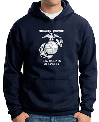 Cotton Island - Felpa Hoodie T0331 MARINES