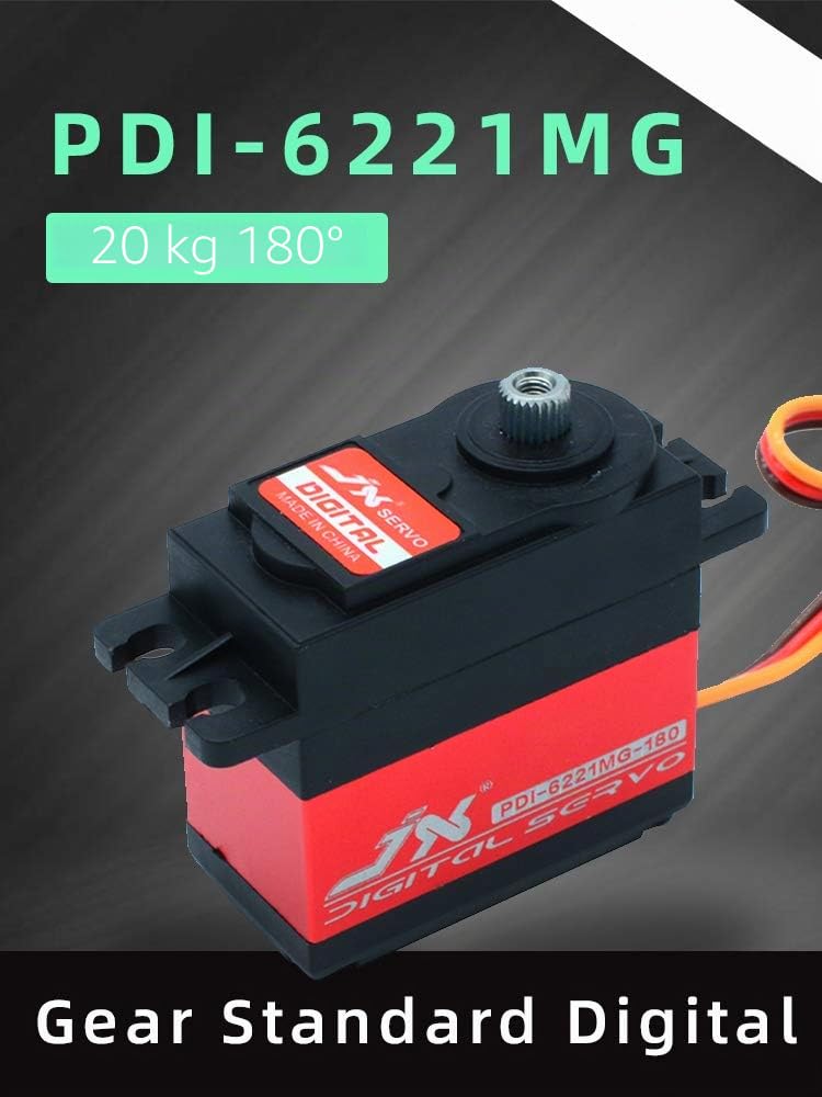 JX Servo PDI-6221MG 20KG Engrenage métallique à Couple élevé Numérique Standard de Direction à Grimper pour Drone RC Voiture RC Bateau Robort