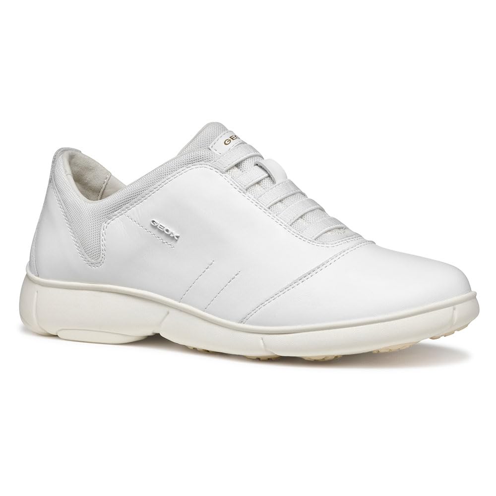 Geox Women's D Nebula 2.0 C Sneaker, White, 5 UK