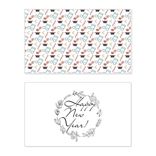 Tarjeta de felicitación de año nuevo Tensiva para compartir deseos y bendiciones