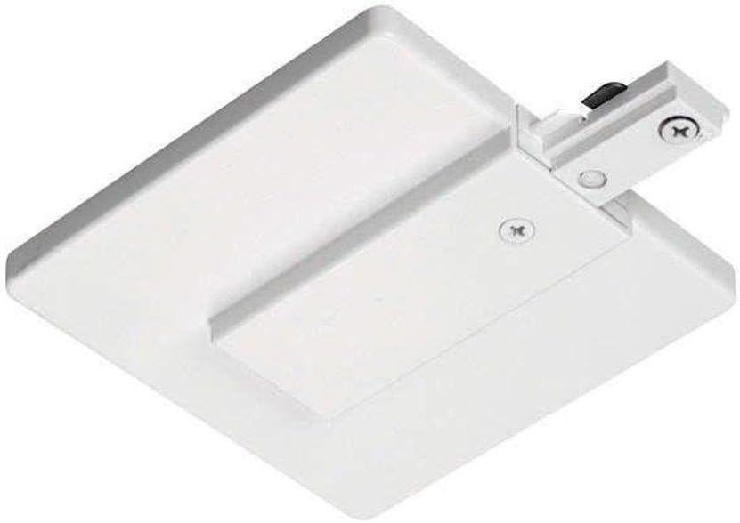 Juno Lighting Group R21WH Metal Halide End Feed Connector and Outlet Box Cover, 120 Volts, White,
