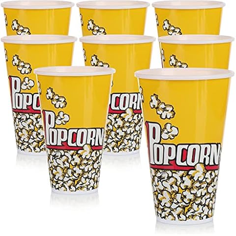 BOEMY Set de 8 Cubos de Palomitas de maíz Lavables y Reutilizables Cover