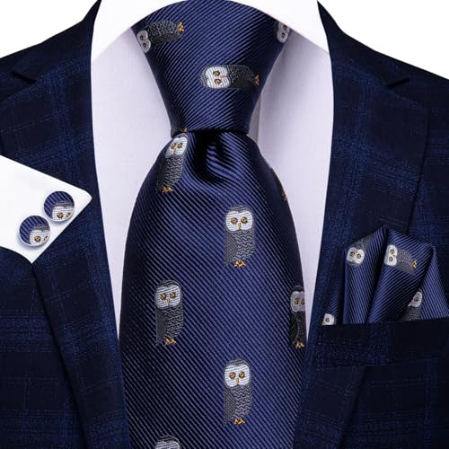 Image of Hi-Tie Men's Tie Sets Silk Paisley Striped Necktie Pocket Square Cuff-links Sets Wedding Business Holiday
