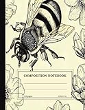 Vintage Big Bee Notebook: Composition College Ruled Notebook (8.5x11) 110 pages