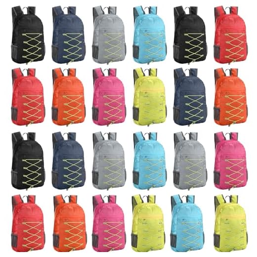 Bulk 24-Pack Lightweight Backpack Set