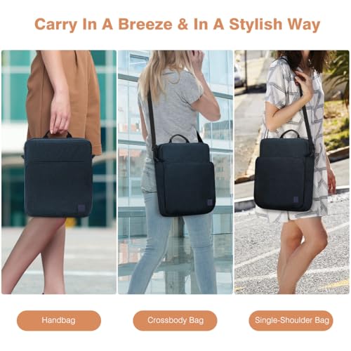 Image of Dadanism 13 Inch Tablet Sleeve Bag with Shoulder Strap & Handle for New iPad Air 13 inch M4 /M3 2026 /2025, iPad Pro 13 inch M5 /M4 2025 /2024, iPad Pro 12.9 inch, Galaxy Tab S10+ /S9 FE+ /S9+ 12.4 inch, Indigo