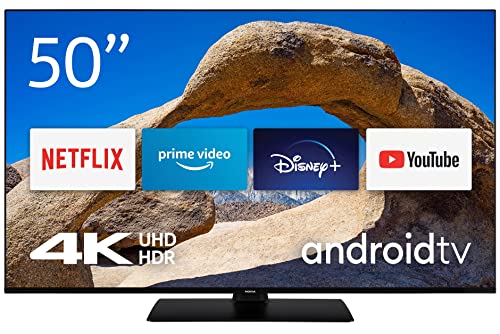 Nokia Smart TV - 50 Pulgadas (126 cm) Android TV (4K UHD, WLAN,Dolby Vision, HDR10, DVB-C/S2/T2, Netflix, Prime Video, Disney+)