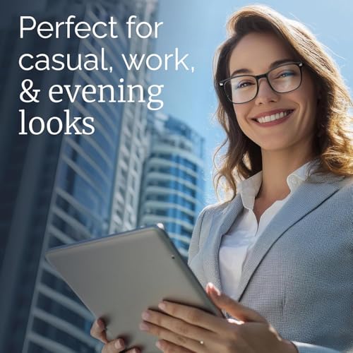 Image of CCVOO Reading Glasses for Women /Men, Eyeglasses, Blue Light Readers for Women /Men, Computer Eye Glasses, Cheaters