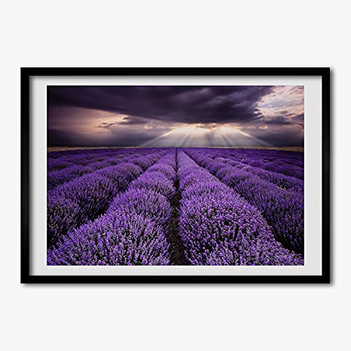 Tableau Décoratif 70x50 cm Peinture Photo Cadre en Bois Moderne Tulup