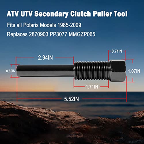 Image of ATV UTV Secondary Clutch Puller Tool fits all Polaris Models 1985-2009 Replaces 2870903 PP3077 MMGZP065