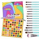 UCANBE Makeup Sets - Rainbow Eyeshadow Palette + 15pcs Blending Make Up Brushes Set - 72 Shades Glitter Shimmer Matte Neon Colorful Eye Shadow Pallet