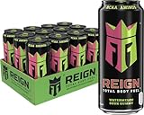 Reign Total Body Fuel, Watermelon Sour Gummy, Fitness & Performance Drink, 16 Fl Oz (Pack of 12)