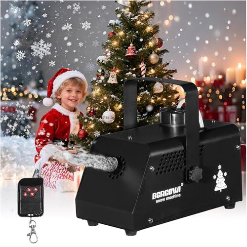 BORGOVA Professional Snow Machine Wireless Remote Black Metal Adjustable Output