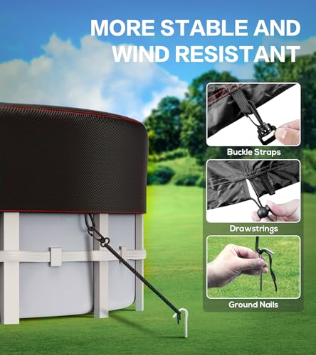 image for HOLDCOVER 8 Ft Round Pool Cover, Solar Covers for Above Ground Pools, 