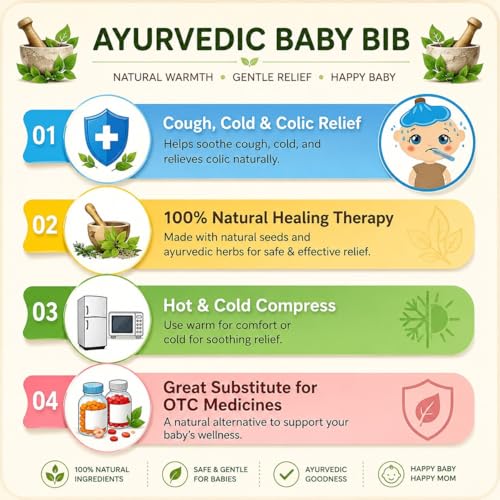 Image of Novo Baby Baby Bib for Cold and Colic Relief for infant,baby,newborn,ayurvedic bib