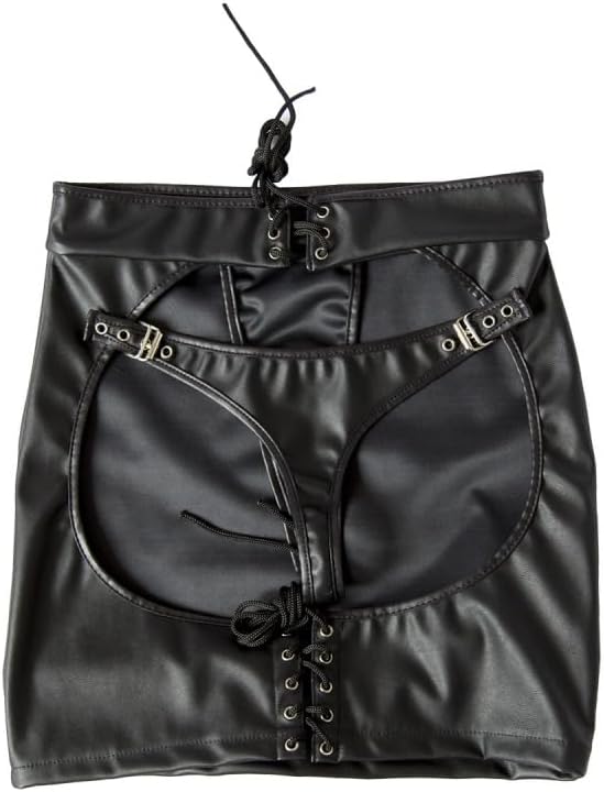 Women Sexy Short Buttocks Leather Skirt Mini Skirt Patent Leather Queen Bodyshort Latex Catsuit Butt Lifter Clubwear