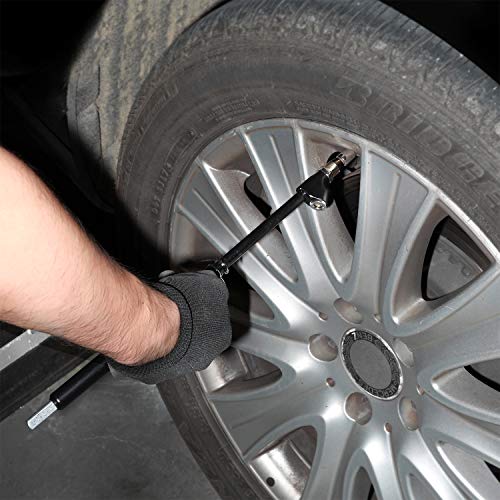 Wynnsky Heavy Duty Straight-On Dual Head Air Pressure Gauge, Extended Tube Construction For General Applications(10-150Psi) #TOP4