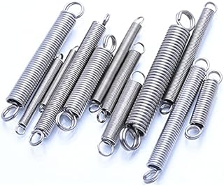 Bclla Zkenyao-Spring Wire Diameter 0.8mm Outer Diameter 10mm Ring Hook Tension Spring Coil Extension Spring Pullback Spring Draught Spring, More Durable (Length : 30mm (5Pcs))