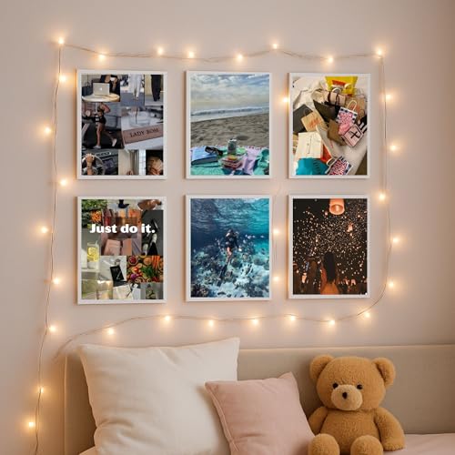 Image of Yellow Town India Dream Life Vision Board Poster Set | 6 A4 Motivational & Lifestyle Aesthetic Posters with Wall Friendly Glue Sheets | Goal Manifestation, Daily Inspiration Wall Decor