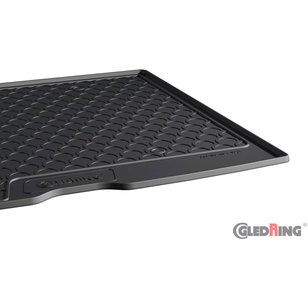 Gledring Tapis de Coffre Rubbasol (Caoutchouc) Compatible avec BMW X2/iX2 (U10) 2023- (avec sièges arrière Fixes), Noir