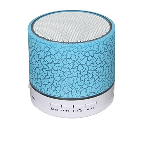 Altavoz Bluetooth Port�til Altavoces,con Radio FM Micr�fono Puerto USB AUX para iPhone Android Smartphone Tablet PC Ordenador MicroSD U Disco y Dispositivos Bluetooth de Audio-Azul
