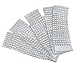 Strass Ronds de Serviette Anneaux Bague​Diamant Décoration Déco Ruban Strass Ronds de Serviette Table Porte-Serviettes Diamant​Maille Wrap pour Fête, Banquet, Mariage Décoration (Argent)