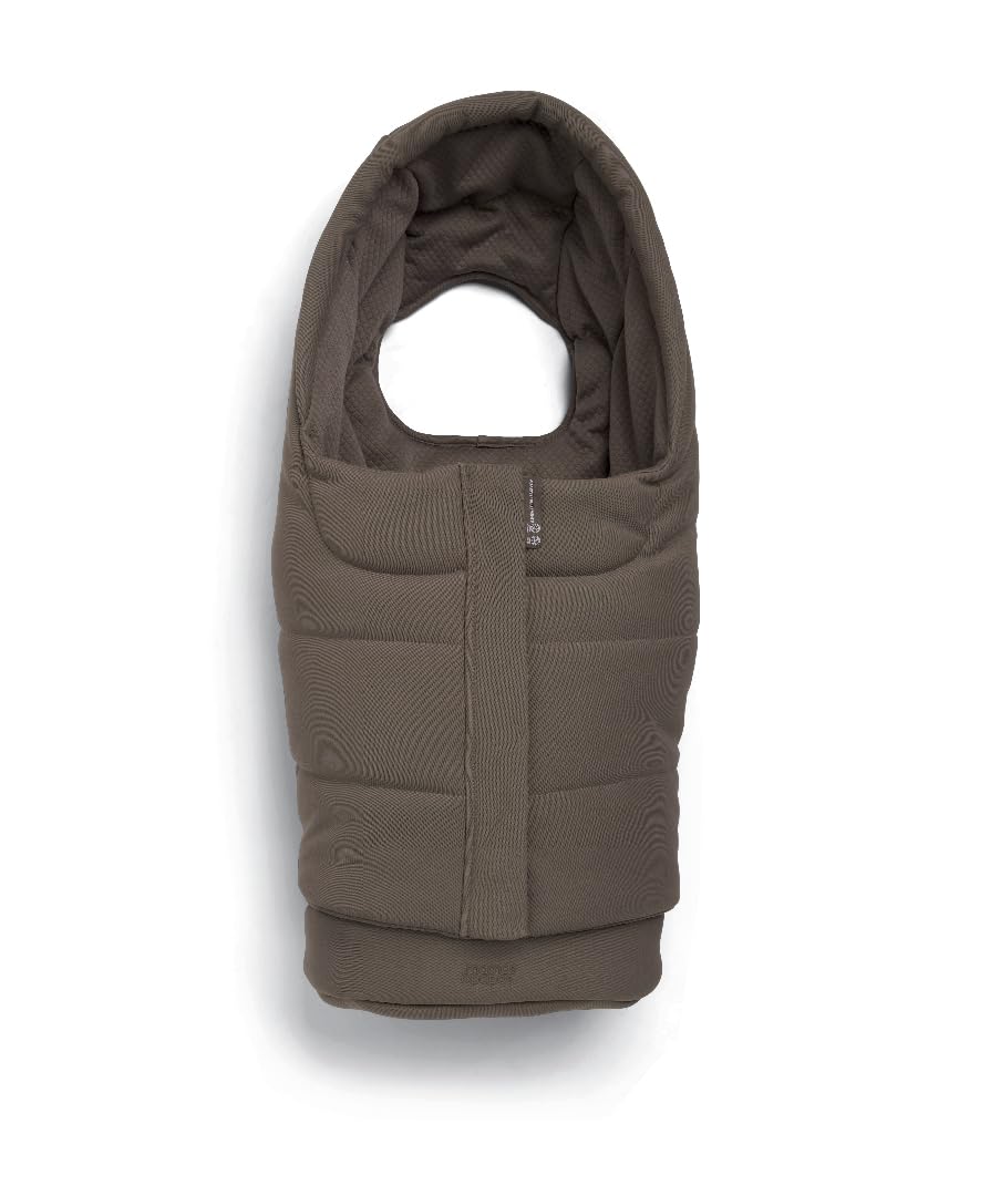 Mamas & Papas Ocarro2 Pushchair Cold Weather Footmuff with Cotton Blend Quilted Lining, Water Resistant, Multi-Position - Crema