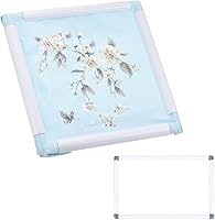 Vista 28 de PATIKIL Aros de bordado, marco universal de aro para bordar, reutilizable, cuadrado, rectangular, de plástico, para manualidades, costura