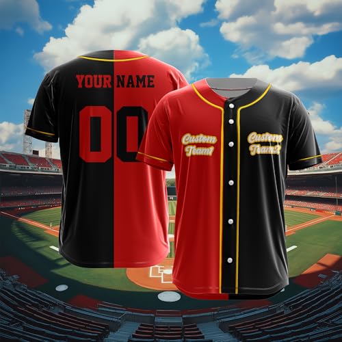 Custom Two Team Baseball Jersey, Personalized Baseball Jersey Men Women Youth, Custom Baseball Jerseys for Teams miniatura 4